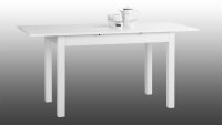 Esstisch COBURG Tisch Küchentisch in weiß ausziehbar 120-160x70 cm