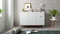 Kommode GÖTEBORG weiß Sonoma Eiche Schrank 120 cm