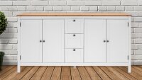 Sideboard BERGEN weiß Artisan Eiche Kommode...