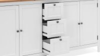 Sideboard BERGEN weiß Artisan Eiche Kommode Landhausstil