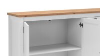 Sideboard BERGEN weiß Artisan Eiche Kommode Landhausstil