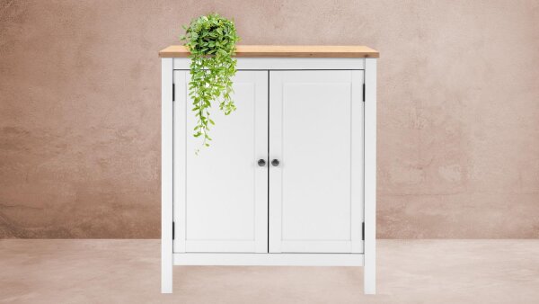 Kommode BERGEN weiß Artisan Eiche Kommode Landhausstil