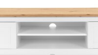 Lowboard BERGEN weiß Artisan Eiche im Landhausstil