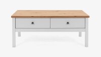 Couchtisch BERGEN weiß Artisan Eiche Landhausstil 100x55
