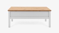 Couchtisch BERGEN weiß Artisan Eiche Landhausstil 100x55