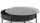 Beistelltisch TIPTON rauchfarbenes Glas Metallgestell schwarz