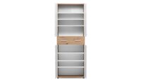 Schuhschrank JACKY 42 Artisan Eiche weiß 4-türig 185 cm