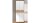 Schuhschrank JACKY 42 Artisan Eiche weiß 4-türig 185 cm