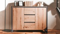 Kommode DENTON Artisan Oak grau 120x88 cm