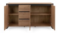 Sideboard DENTON Artisan Oak anthrazit 160x88 cm
