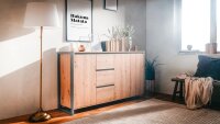 Sideboard DENTON Artisan Oak anthrazit 160x88 cm