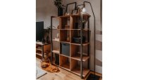 Regal DENTON Artisan Oak anthrazit 107x145 cm