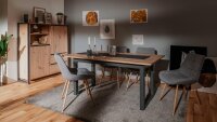 Ausziehtisch DENTON Artisan Oak anthrazit ausziehbar 200 cm
