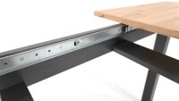 Ausziehtisch DENTON Artisan Oak anthrazit ausziehbar 200 cm
