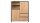 Highboard DENTON Artisan Oak anthrazit 120x140 cm