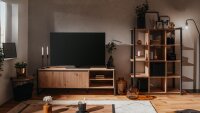Wohnwand Set DENTON Artisan Oak anthrazit Regal TV Board