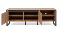 Wohnwand Set DENTON Artisan Oak anthrazit Regal TV Board