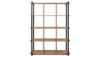 Wohnwand Set DENTON Artisan Oak anthrazit Regal TV Board