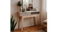Konsole EPIK Tisch Elegance Endgrain grau 110 cm