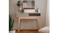 Konsole EPIK Tisch Elegance Endgrain grau 110 cm