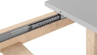 Ausziehtisch EPIK Esstisch Elegance Endgrain Graustufen