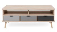 Couchtisch EPIK Tisch Elegance Endgrain Graustufen