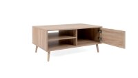 Couchtisch BALI Sonoma Eiche Rafia Beistelltisch 100 cm