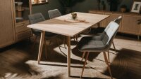 Esstisch BALI Sonoma Eiche Massivholz Tisch 160x90 cm