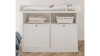 Babyzimmer LANDWOOD 3-teilig Kinderzimmer in weiß Dekor