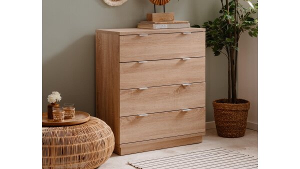 Kommode 2 CHESTER Anrichte MDF Sonoma Eiche 76x89 cm