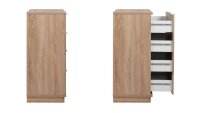 Kommode 2 CHESTER Anrichte MDF Sonoma Eiche 76x89 cm