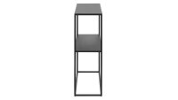 Regal NEWTON Metall schwarz 2 Ablagen Industrial Charme