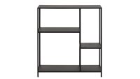 Bücherregal NEWTON 2 Metall schwarz 4 Ablagen Raumteiler
