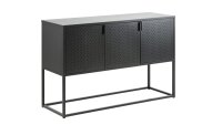 Sideboard NEWTON Metall schwarz Spind-Look Industrial Style