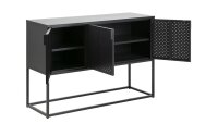 Sideboard NEWTON Metall schwarz Spind-Look Industrial Style