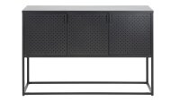 Sideboard NEWTON Metall schwarz Spind-Look Industrial Style