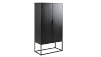 Highboard NEWTON Metall schwarz Spind-Look Industrial Style