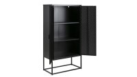 Highboard NEWTON Metall schwarz Spind-Look Industrial Style