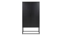 Highboard NEWTON Metall schwarz Spind-Look Industrial Style