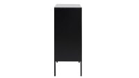 Highboard SEAFORD Wildeiche Look Metall mattschwarz 3-türig