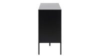 Sideboard SEAFORD Wildeiche Look Metall mattschwarz 3-türig