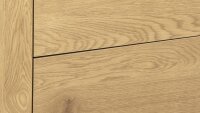 Sideboard SEAFORD Wildeiche Look Metall mattschwarz 3-türig
