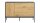 Sideboard SEAFORD Wildeiche Look Metall mattschwarz 3-türig
