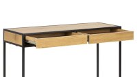 Konsolentisch SEAFORD Wildeiche-Look Schubkästen Metall