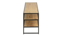 TV-Board SEAFORD Wildeiche Look Lowboard Metall schwarz