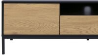 Lowboard SEAFORD Front Wildeiche-Look TV-Board Metall