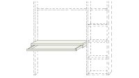 Toro Schreibtischplatte Lack Beige TOR914-10