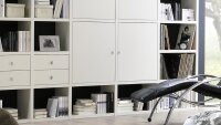 Regalwand TORO 10 System weiß matt lackiert