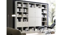 Regalwand TORO 10 System weiß Hochglanz lackiert