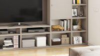 Wohnwand TORO 99 System beige matt lackiert